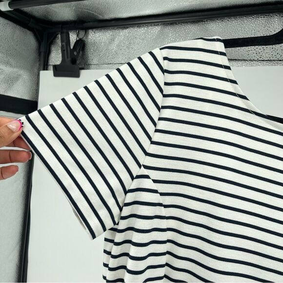 NWT Banana Republic Factory Black and White Striped Dress - Picture 5 of 16